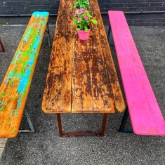 vintage table and chairs