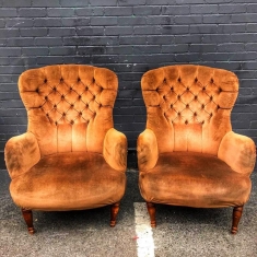 vintage armchairs