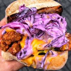 fried chicken burger